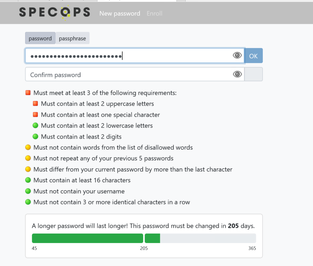 Specops uReset Dynamic Feedback