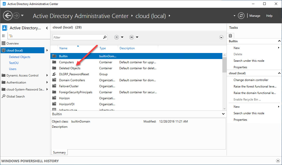 So stellen Sie ein gelöschtes Active Directory-Objekt wieder her