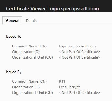 Visionneuse de certificat