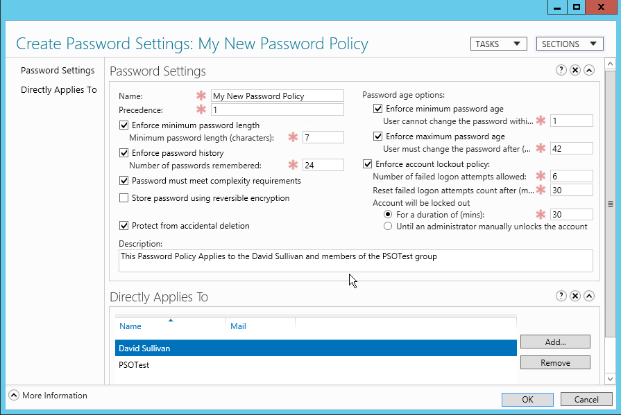 How to check Active Directory password policy