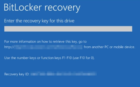 windows 10 bitlocker recovery