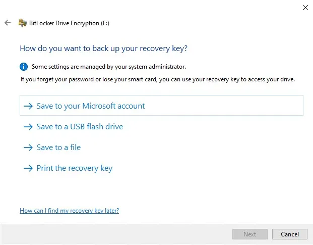 you would like to implement bitlocker to encrypt data on a hard disk