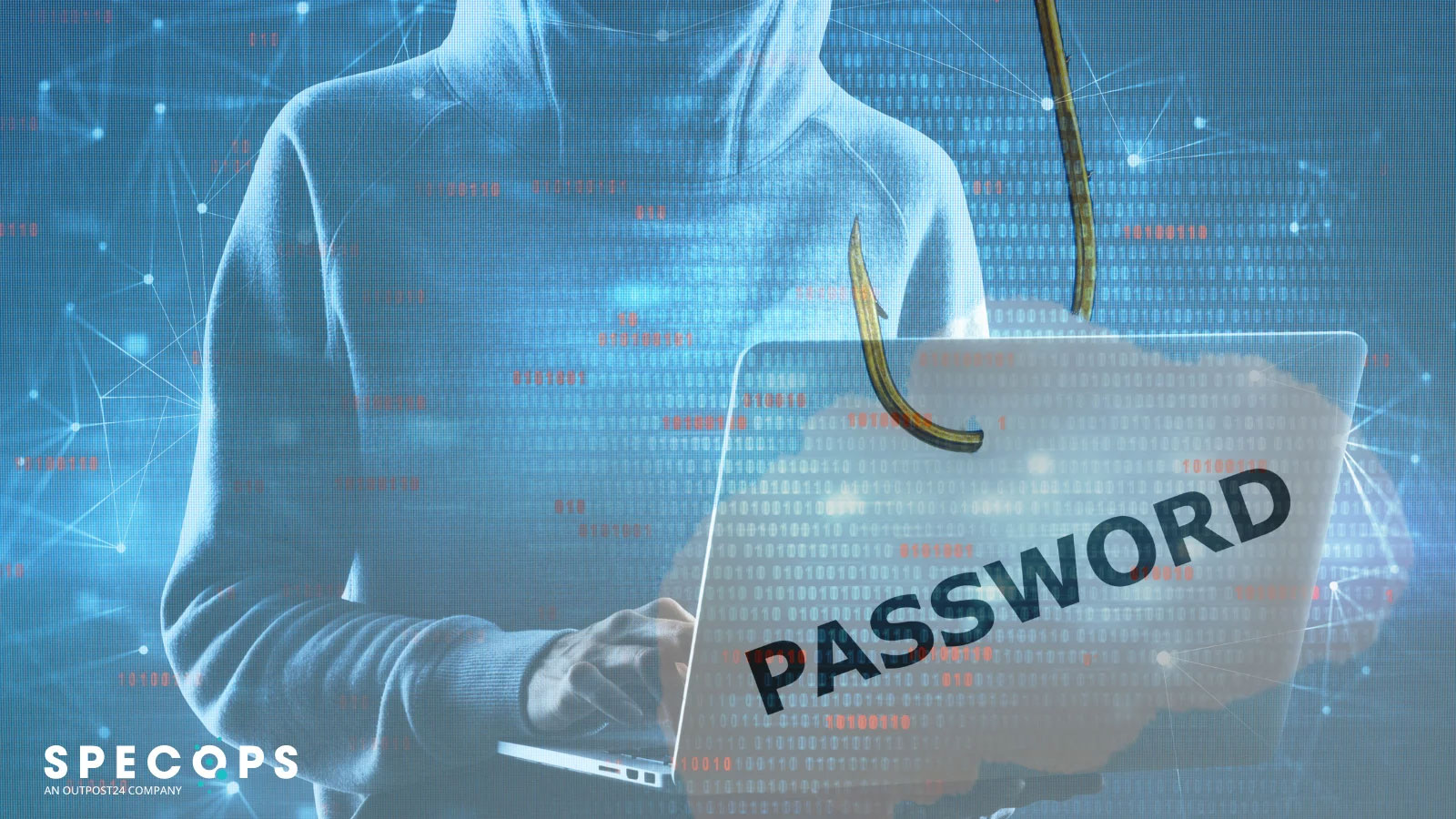 Cyber criminals phishing password illustration