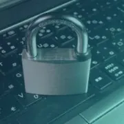 Image of a padlock on a computer keyboard