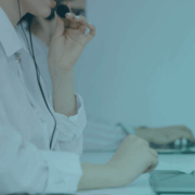 Service desk worker