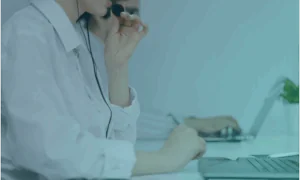 Service desk worker