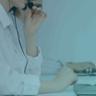 Service desk worker