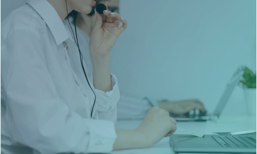 Service desk worker