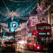 street in London bis festive lights