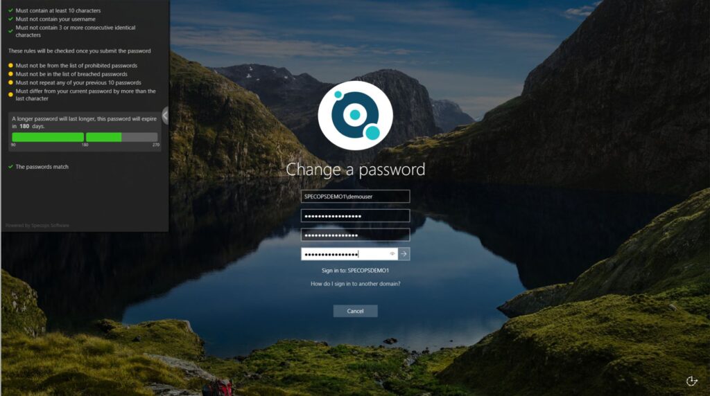 Specops Password Policy Client
