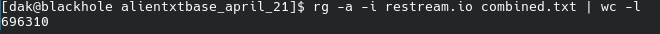 restream.io credentials in alien txtbase infostealer dumps